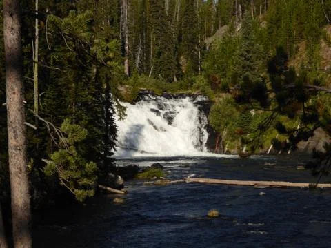 Falls in Yellowstone Stock Photos