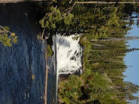 Falls in Yellowstone Stock Photos