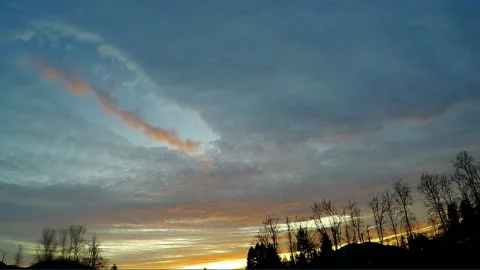 Fallstreak Hole Cavum Hole Punch Stock Footage 145390216