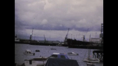Falmouth docks Stock Footage 252267788