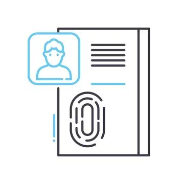 False acceptance line icon, outline symbol, vector illustration, concept sign Stock Illustration