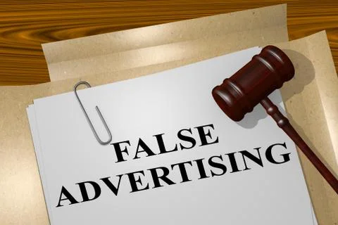 False Advertising concept Stock Illustration
