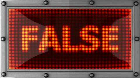 False announcement on the LED display 動画素材 1744700