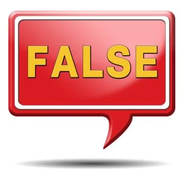 False answer 스톡 일러스트