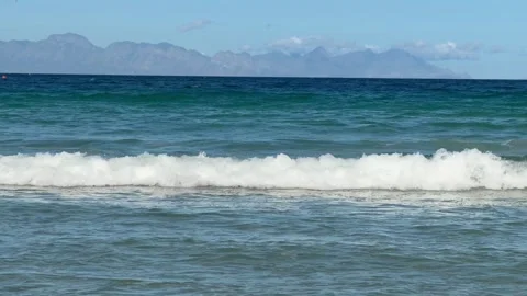 False Bay on a quiet summer day. Cape Town, South Africa 库存影片 332953643