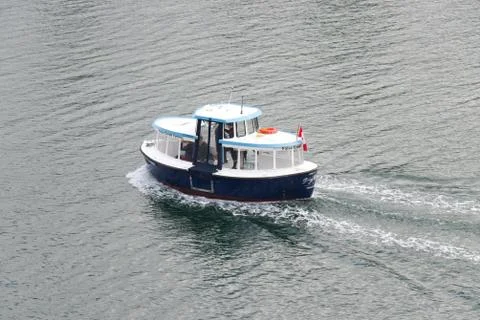 False Creek Ferry is serving False Creek  in Downtown Vancouver Stock Photos