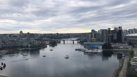 False Creek overcast time-lapse Vancouver, Canada 動画素材 97414985