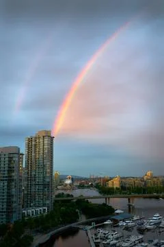 False Creek Rainbow 写真素材