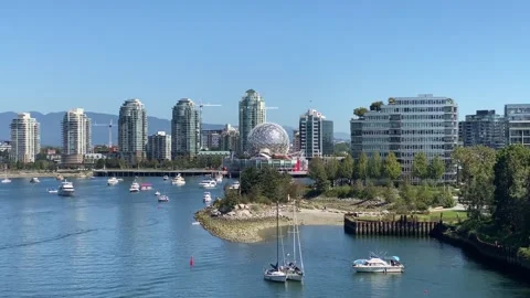 False Creek Science World park Sunny Day Stock Footage 283292089