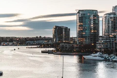False Creek in Vancouver, Canada Stock Photos