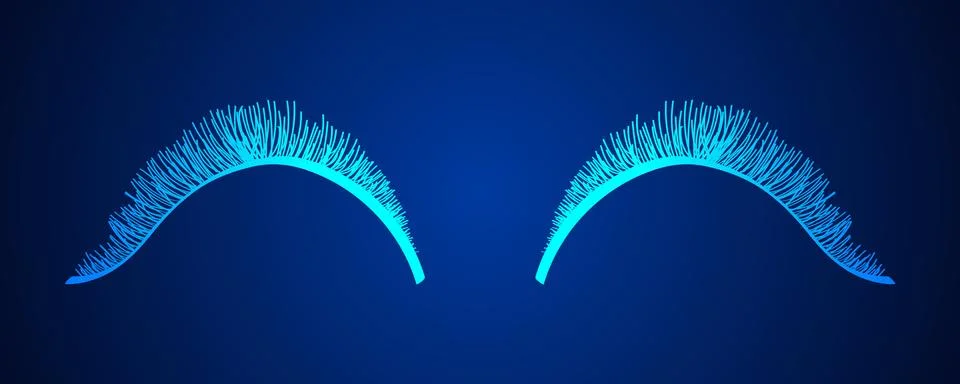 False eye lashes 스톡 일러스트