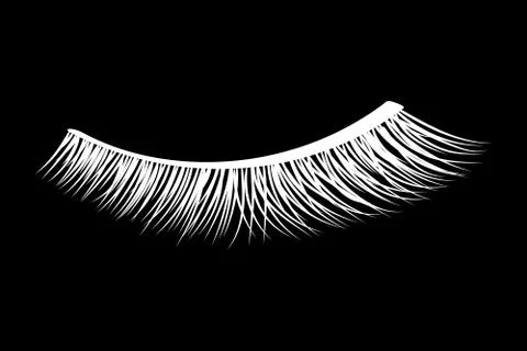 False eye lashes Stock Illustration