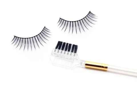 False eyelash brush Stock Photos
