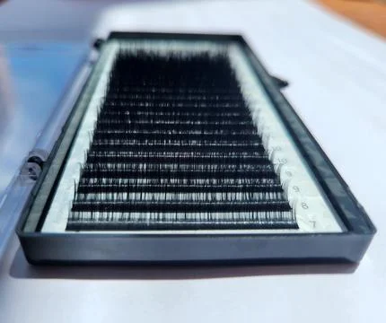 False Eyelashes in a Box Stock Photos