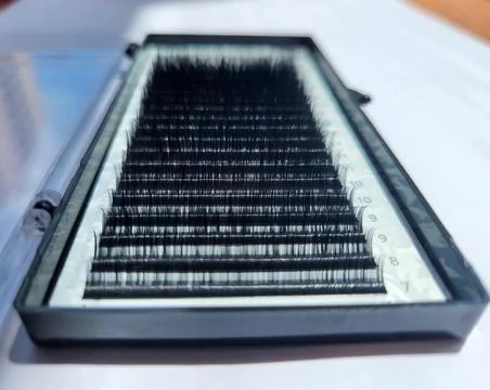 False Eyelashes in a Box Stock Photos