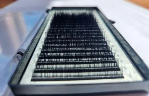 False Eyelashes in a Box Stock Photos
