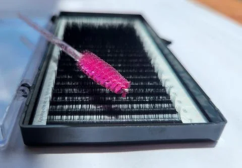 False Eyelashes in a Box Stock Photos
