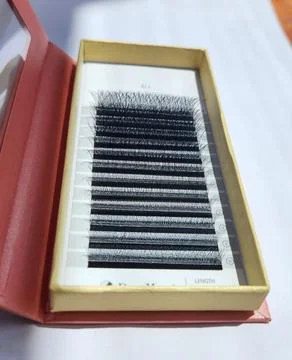 False Eyelashes in a Box Stock Photos