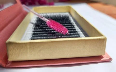False Eyelashes Kit Stock Photos