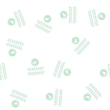 False eyelashes set glyph seamless pattern Stock Illustration