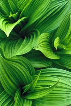 False hellebore leaves Stock Photos