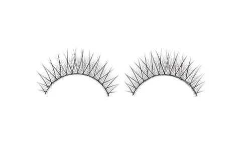 False lashes isolated on white Stock Photos