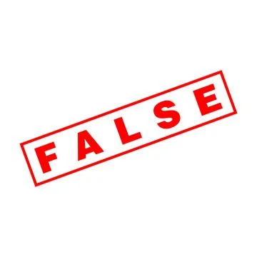 False Letter Rubber Stamp Template Design Stock Illustration