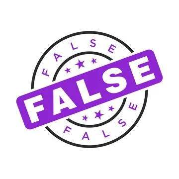 False Letter Rubber Stamp Template Design Stock Illustration