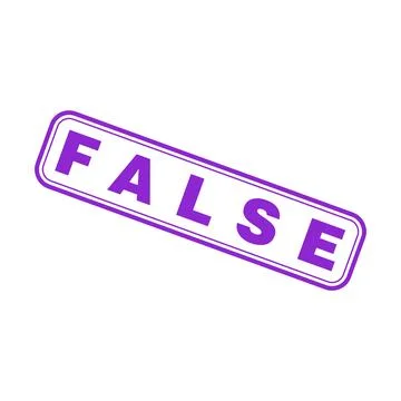 False Letter Rubber Stamp Template Design Stock Illustration