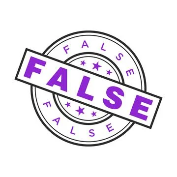 False Letter Rubber Stamp Template Design Stock Illustration