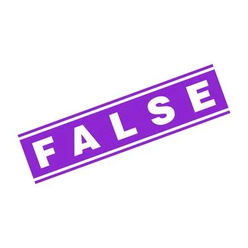 False Letter Rubber Stamp Template Design Stock Illustration