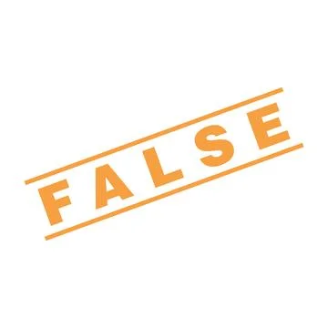 False Letter Rubber Stamp Template Design Stock Illustration
