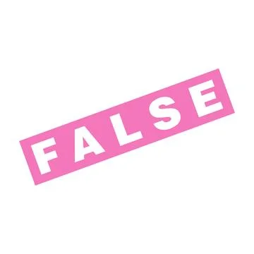 False Letter Rubber Stamp Template Design Stock Illustration