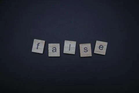 False Letters Stock Photos