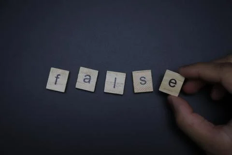 False Letters Stock Photos