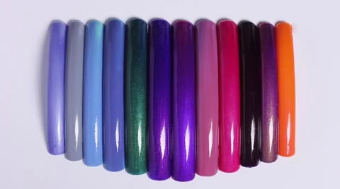 False nails, change its color Video stock 46823204
