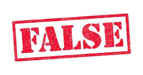 False red ink stamp Stock Illustration