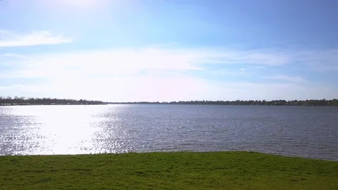 False River Aerial Drone  Ascending Shot Stock Footage 87721176