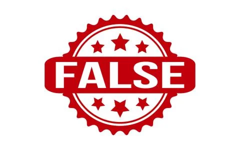 False Rubber Stamp Seal Vector Stock Illustration