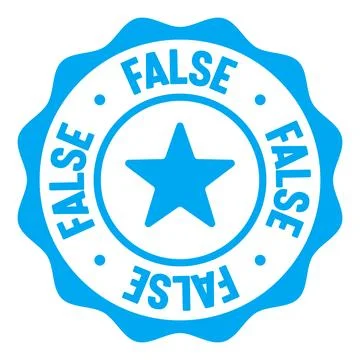 False seal badge. false label sticker. Vector sign 스톡 일러스트