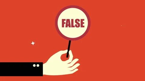 False sign - animation concept Stock Footage 169988515