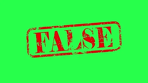 False stamp icon with grunge rubber animation for incorrect information Stock Footage 321062285