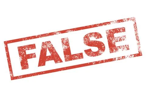 FALSE stamp sign Stock Illustration