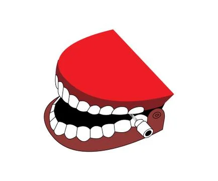 False teeth toy Stock Illustration