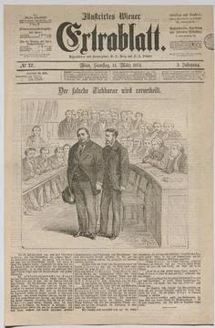 The false Tichborne is judged. . The wrong Roger Tichborne (= Arthur Orton... Foto stock