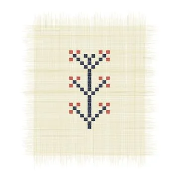 The False Tree Tatreez Stock Illustration