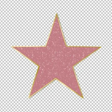 Fame Star On Transparent Background Stock Illustration