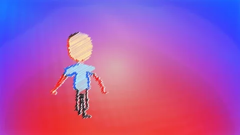Famely sketch animation Vídeos de archivo 87807319