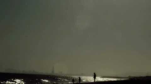 FamiliaPlaya2 efecto Stock Footage 10885580