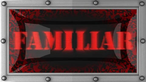 Familiar on led Stock Footage 8712508